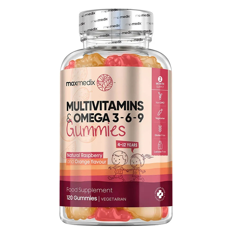 Мултивитамини Гъми за деца + омега 3-6-9 х 120 желирани таблетки WeightWorld