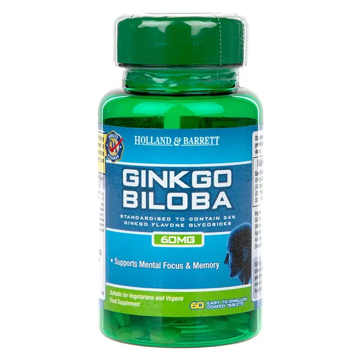 Гинко билоба / Ginkgo Biloba 60mg 60 таблетки