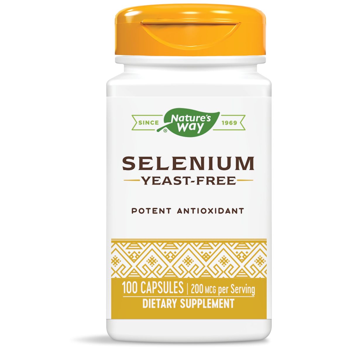 Селен (L-селенометионин) 200 mcg x 100 капсули Nature's Way