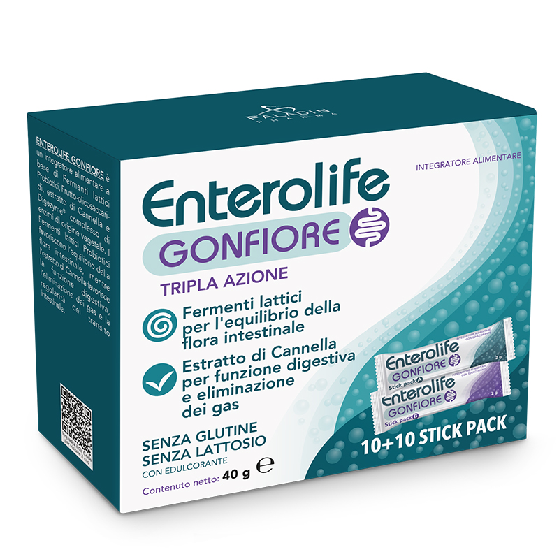 Ентеролайф ДУО (при стомашен дискомфорт) х 20 сашета Paladin Pharma