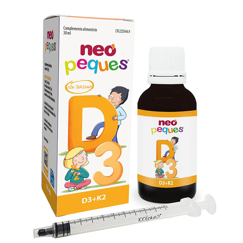 Витамин D3 10 µg + К2 22.5 µg за деца x 30 ml капки Neovital Health