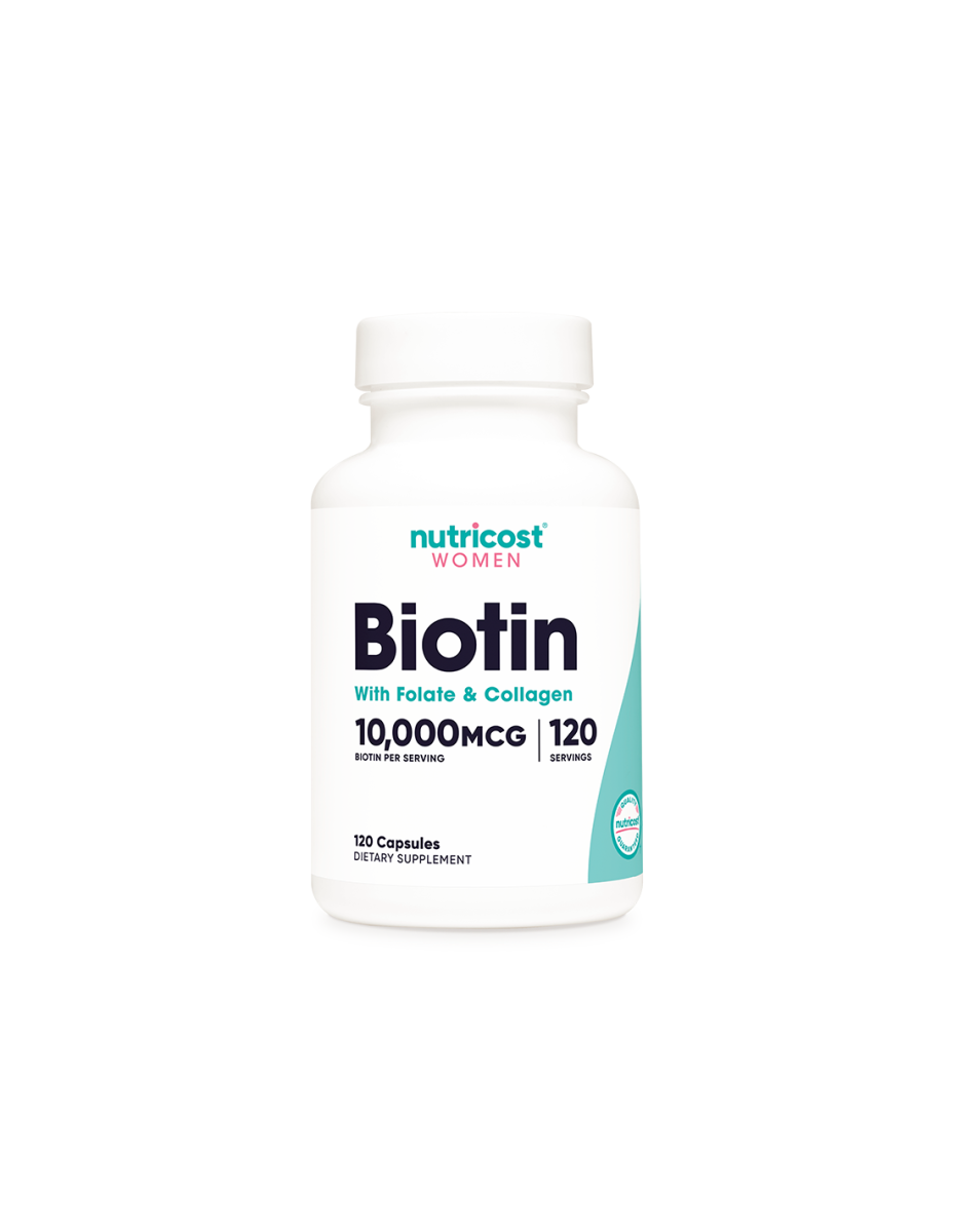 Биотин с фолат и колаген х 120 капсули Nutricost