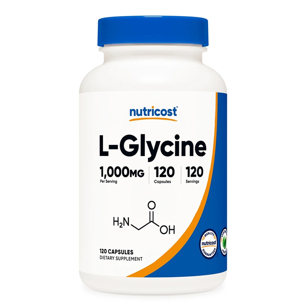 L-Глицин 1000 mg x 120 капсули Nutricost
