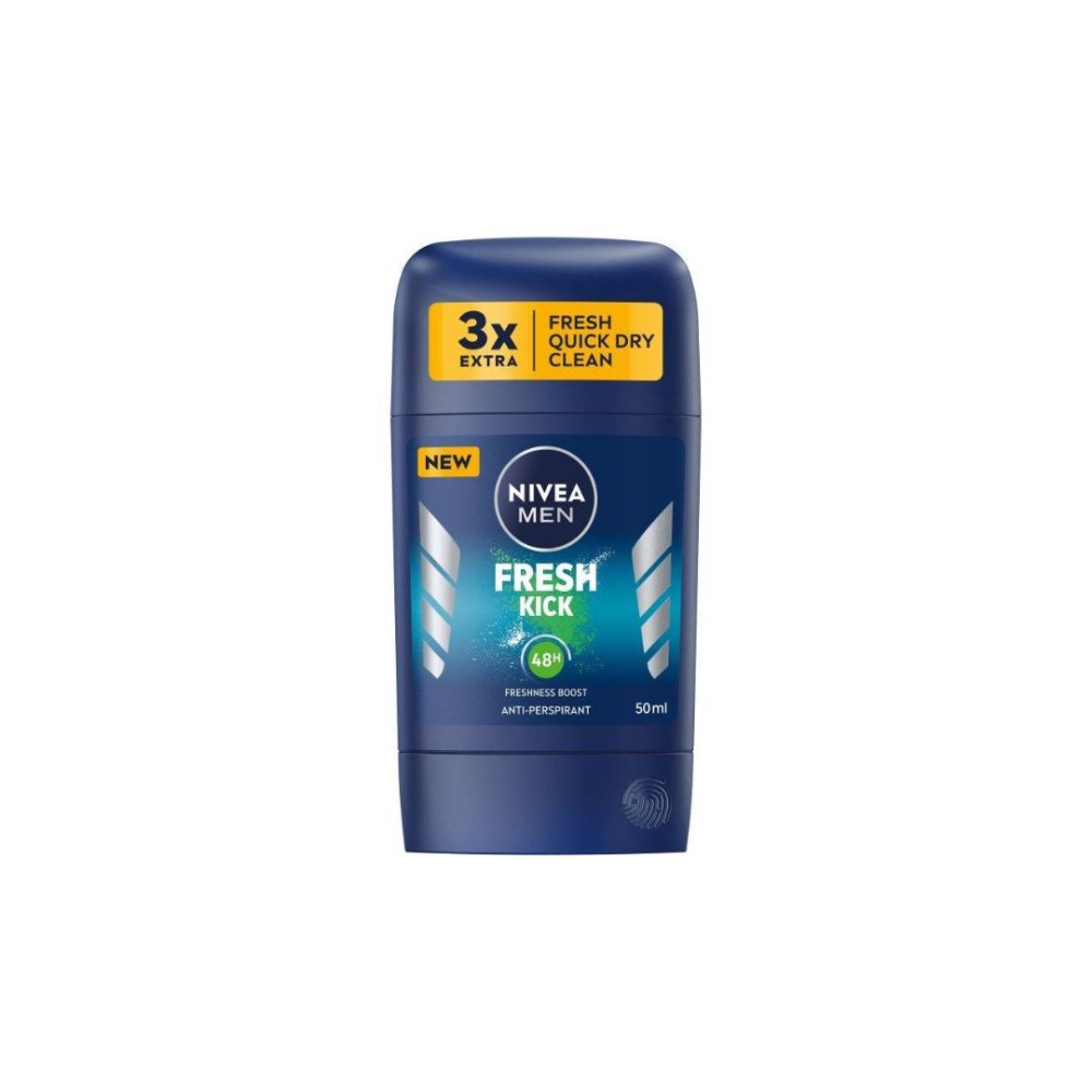 НИВЕА MEN FRESH KICK 48H ДЕО СТИК 50МЛ дезодорант anti perspirant