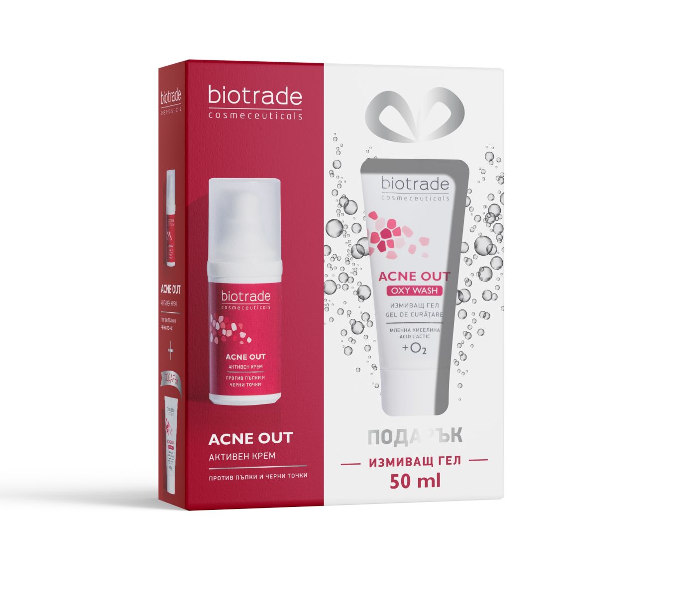 Biotrade, Acne Оut Active Cream 30ml & Oxy Wash Cleansing Gel 50ml