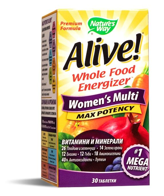Nature's Way Alive Women's Multi Алайв мултивитамини за жени х30 таблетки