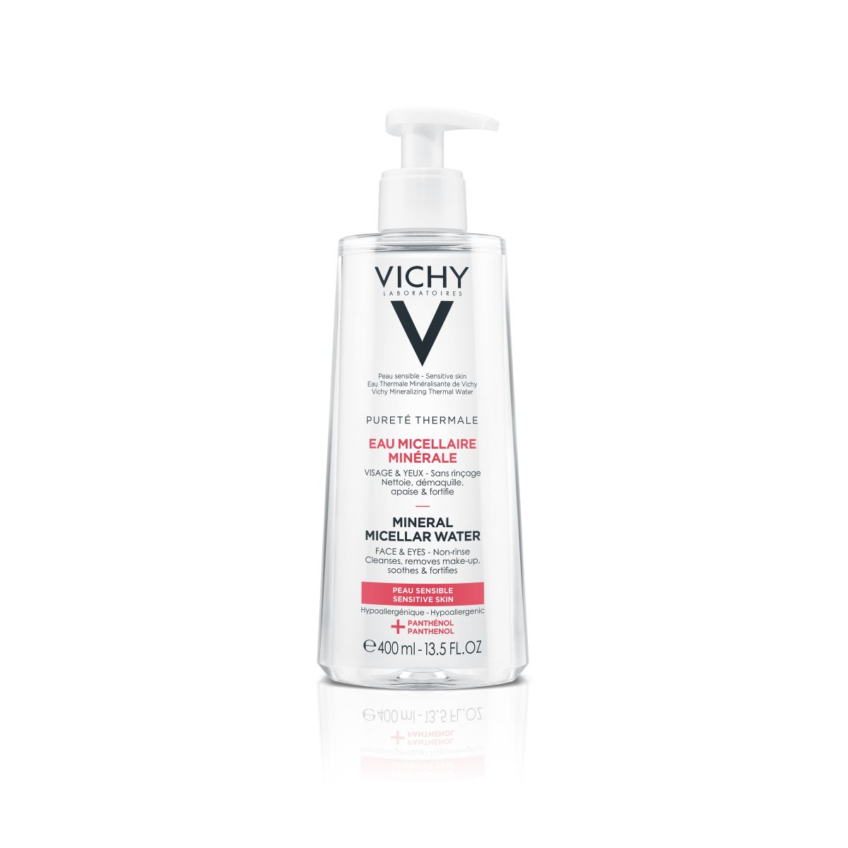 VICHY PURETE TERMALE почистваща мицеларна вода за лице чувствителна кожа 400ml