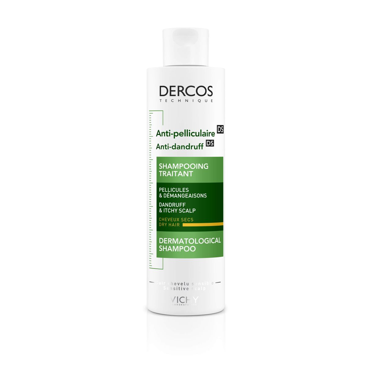 VICHY DERCOS ANTI-DANDRUFF шампоан против пърхот, сух скалп 200 ml