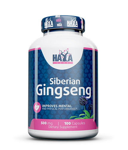 HAYA LABS SIBERIAN GINGSENG при физически иментален стрес 500mg x 100 caps