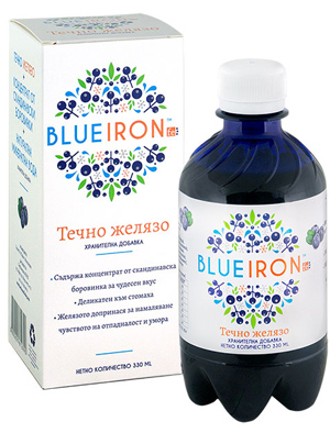  BlueIron Течно желязо за повишаване нивата на желязо 330 мл ХербаМедика