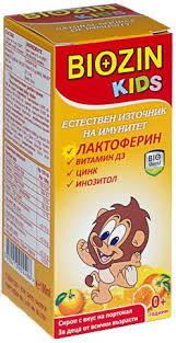 Биозин Кидс сироп с лактоферин, Biozin Kids Syrup 100мл
