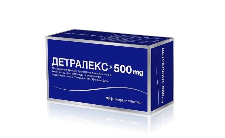 Детралекс при разширени вени и хемороиди 500 мг  филмирани таблетки Servier