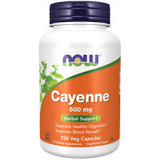 Cayenne (Лют Червен Пипер) - 500 мг - 250 Капсули 4627