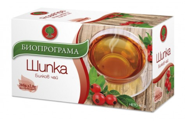 Чай Шипка филтър 20 броя Биопрограма