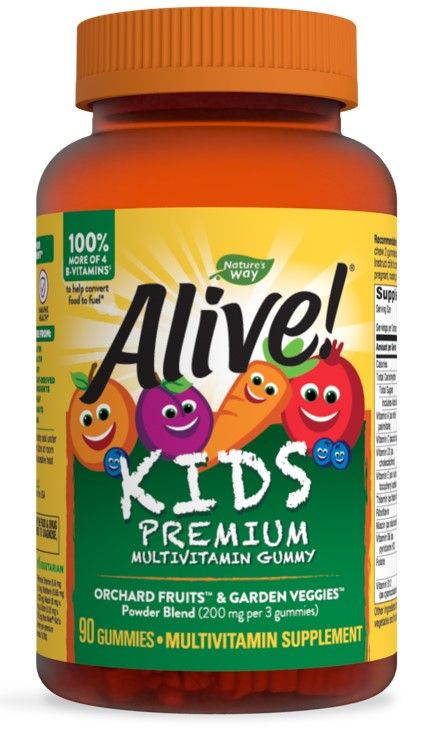 Nature's Way Alive Kids Premium Алайв мултивитамини за деца х90 желирани таблетки