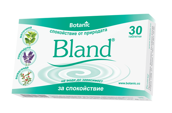 Бланд, Bland при стрес и безпокойство 30 таблетки