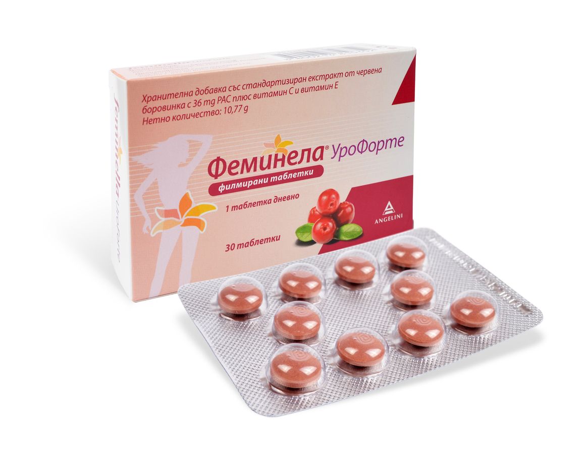 Феминела Урофорте 30 таблетки при цистит Angelini