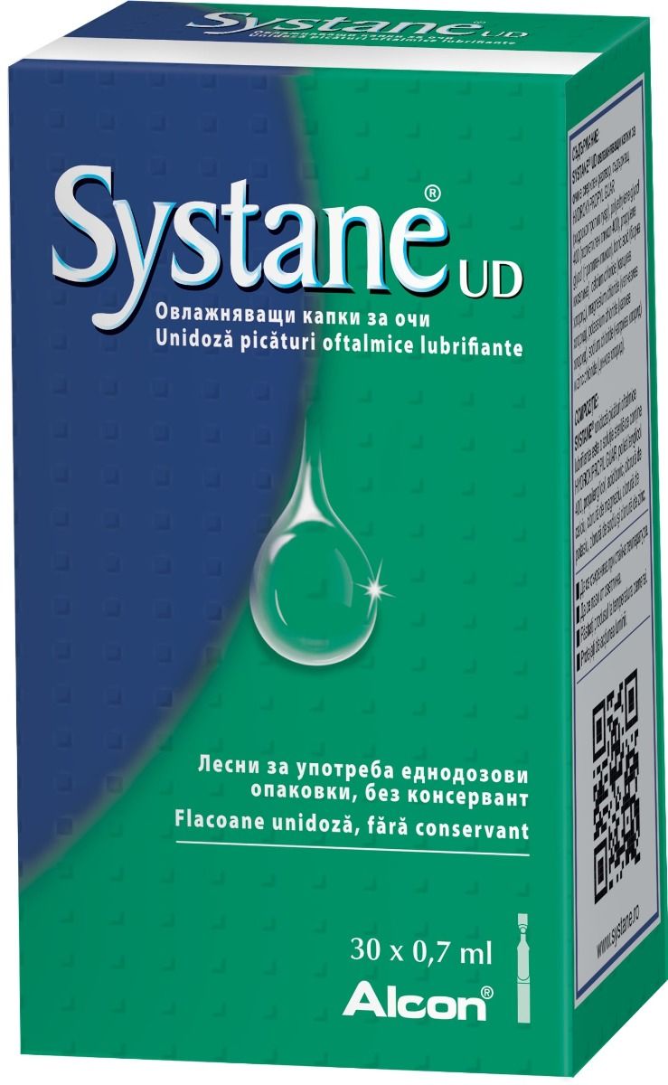 Alcon Systane Ultra UD Овлажняващи капки за очи 0,7 мл x30 дози систейн