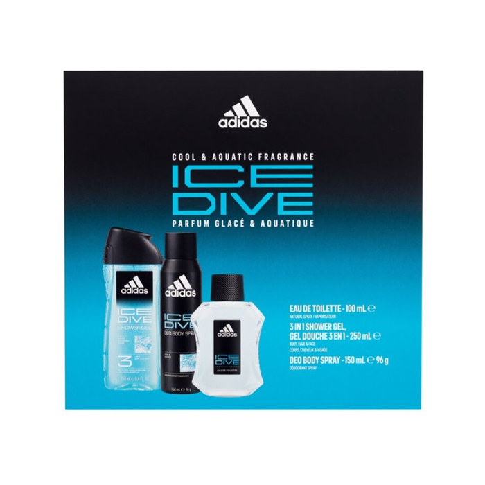 ADIDAS Комплект XM23 ICEDIV ЕДТ100МЛ + ДС150МЛ + ДГ250МЛ, козметика