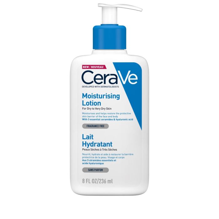 CeraVe Хидратиращ лосион за лице и тяло за суха и много суха кожа х236 мл