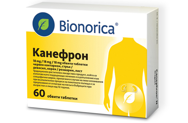 Bionorica Канефрон за възпаление на пикочните пътища х60 таблетки