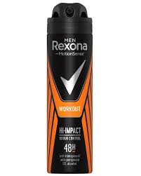 Rexona Мъжки спрей дезодорант Workout, 150 ml п/в изпотяване