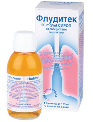 Флудитек, Fluditec сироп 20 мг/мл 125 мл кашлица