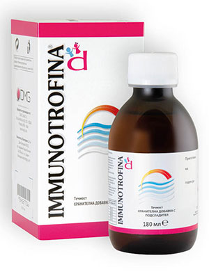 Immunotrofina Сироп за висок имунитет с подсладител 180 мл DMG Italia имунотрофина
