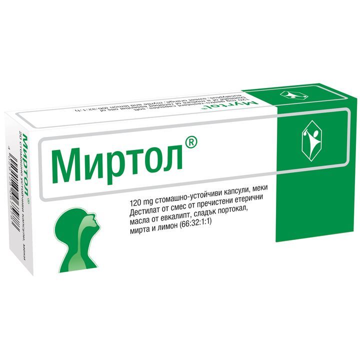 Миртол, Myrtol 120 мг 20 таблетки
