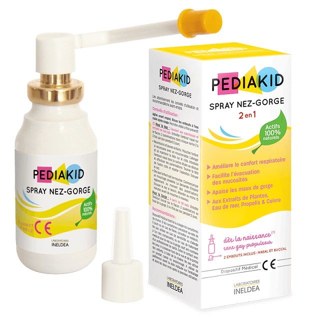 Pediakid Spray Nez-Gorge Спрей за нос и гърло за деца 20 мл спрей за нос