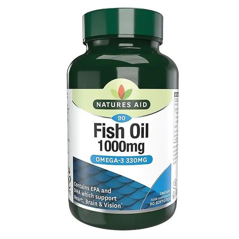 РИБЕНО МАСЛО капсули 1000 мг.90 броя / NATURES AID FISH OIL