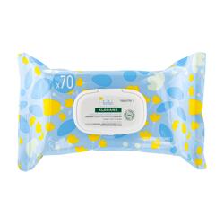 Klorane Bebe Нежни почистващи кърпички 100% биоразградими с невен 70бр